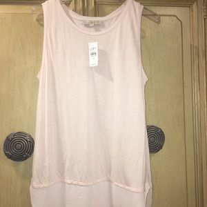 Tank blouse from Loft. Light pink